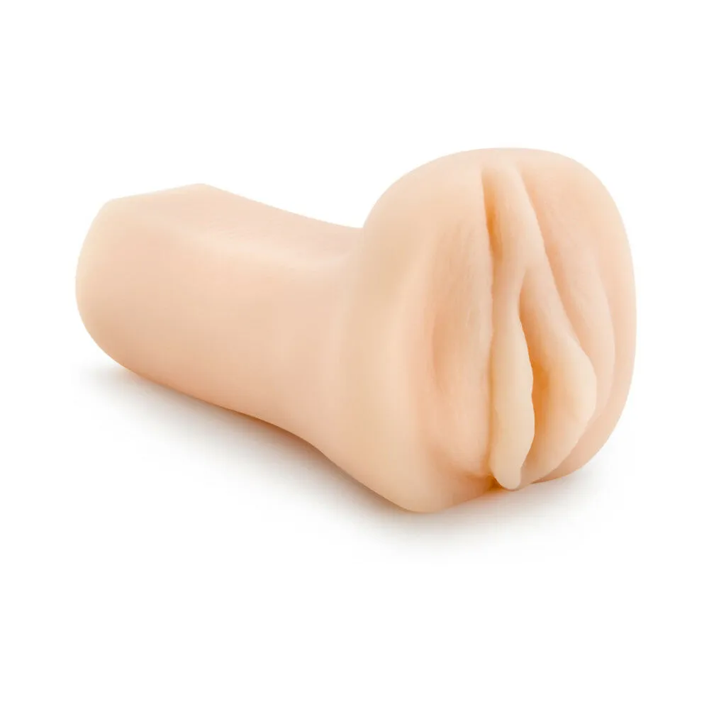 M Elite Soft   Wet Veronika Vagina Stroker with Bullet Vibrator Beige