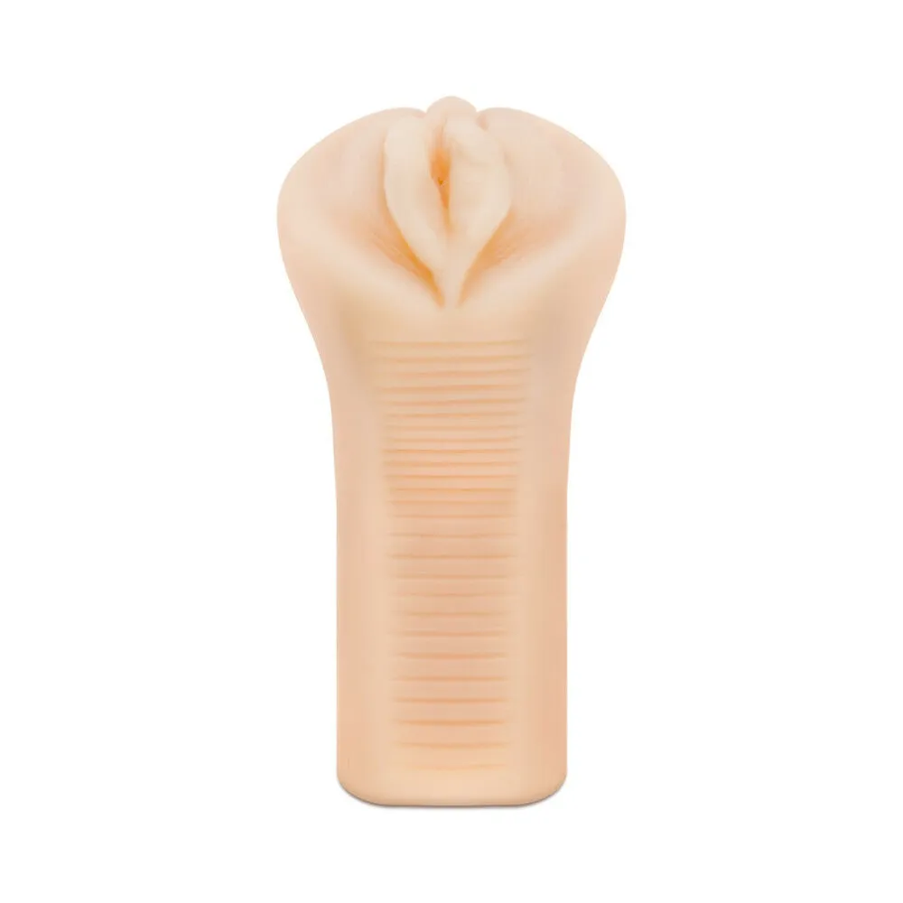 M Elite Soft   Wet Veronika Vagina Stroker with Bullet Vibrator Beige