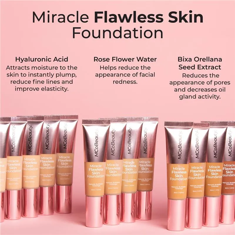 MCOBEAUTY Miracle Flawless Skin Foundation - Pure Ivory