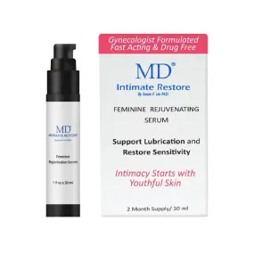 MD® Intimate Restore Anti-aging Serum- Rejuvenate For Women and Men - 3 Month Supply (1 Fl Oz)