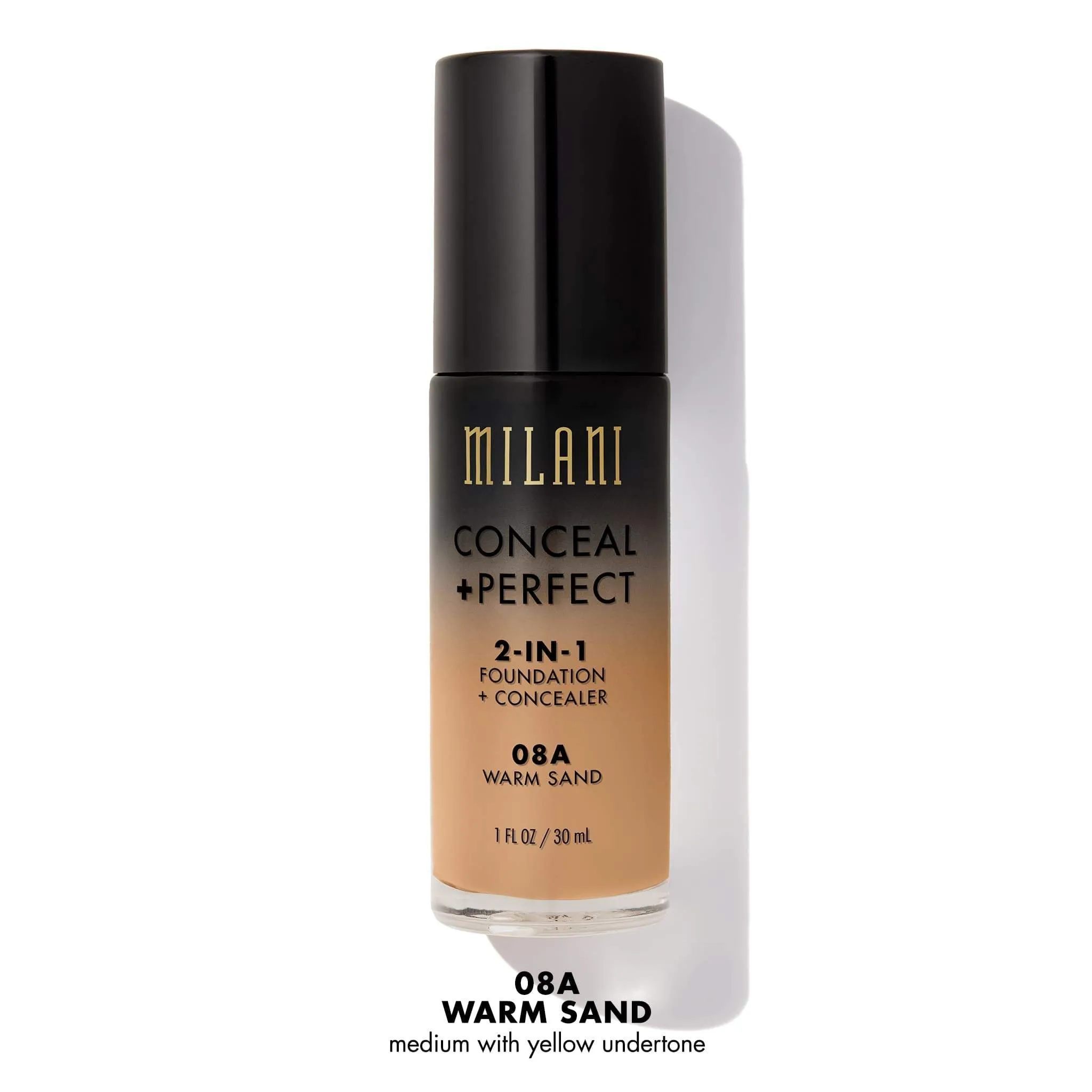 MILANI - Conceal   Perfect 2-in-1 Foundation Concealer Warm Sand - 1 fl. oz. (30 ml)
