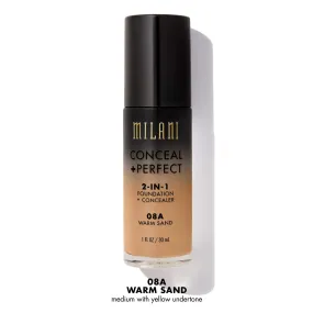MILANI - Conceal   Perfect 2-in-1 Foundation Concealer Warm Sand - 1 fl. oz. (30 ml)