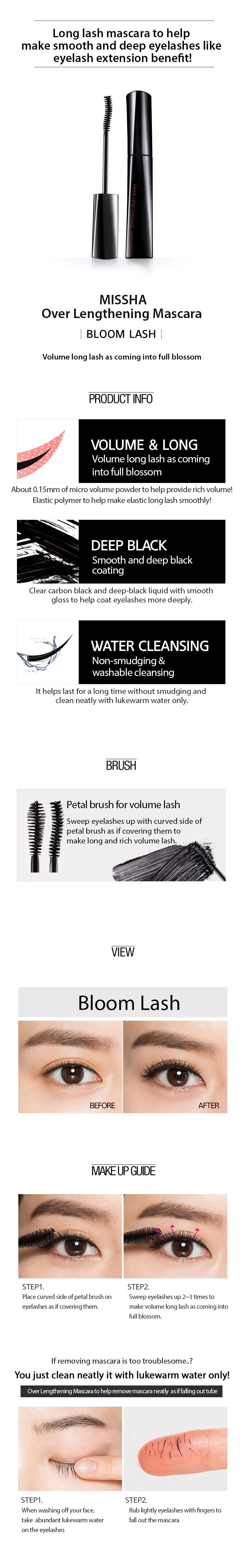 MISSHA Over Lengthening Mascara Bloom Lash