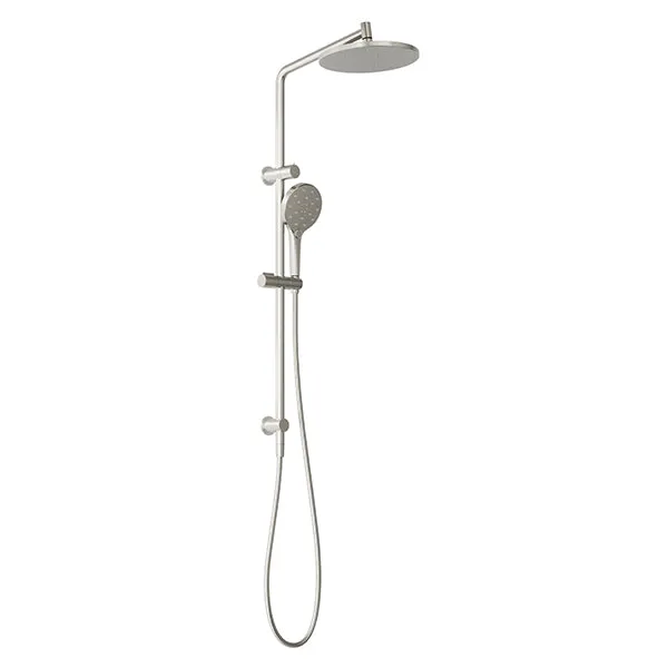 Phoenix Tapware Ormond Twin Rail Shower Brushed Nickel