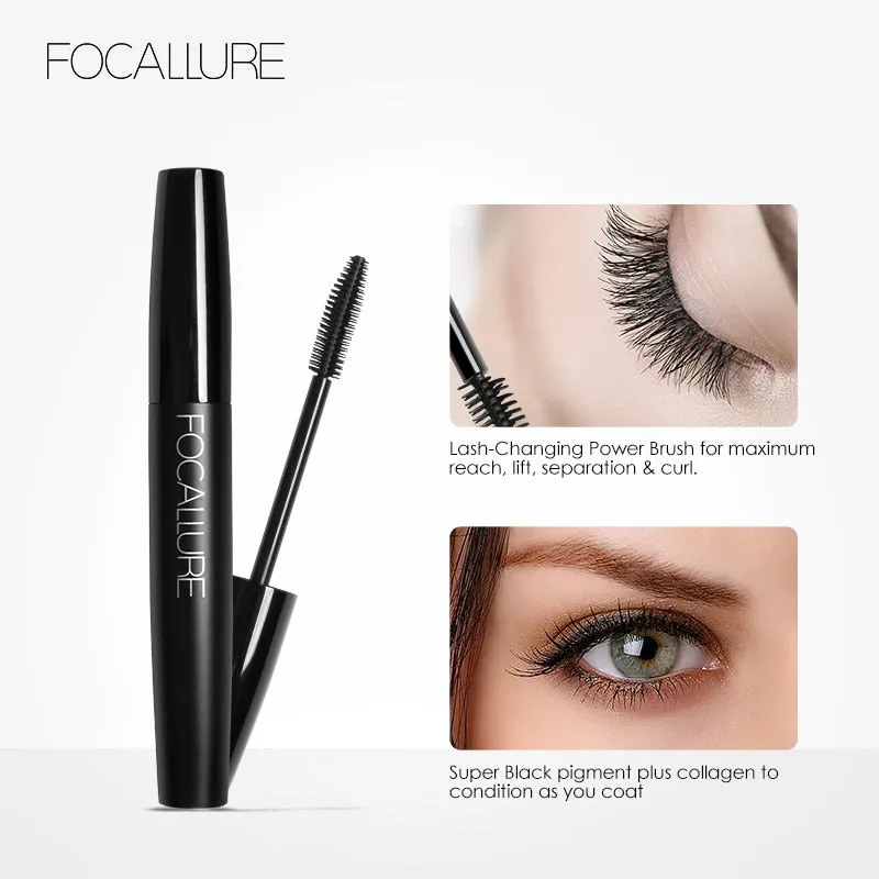 Professional Volume Curled Lashes Black Mascare Waterproof