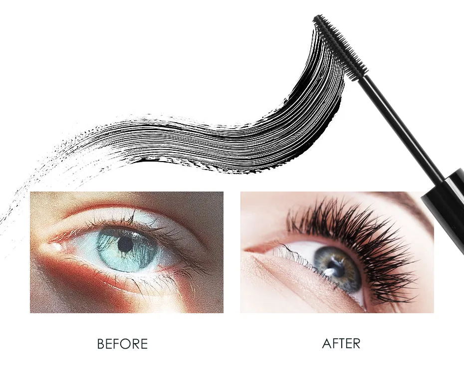 Professional Volume Curled Lashes Black Mascare Waterproof