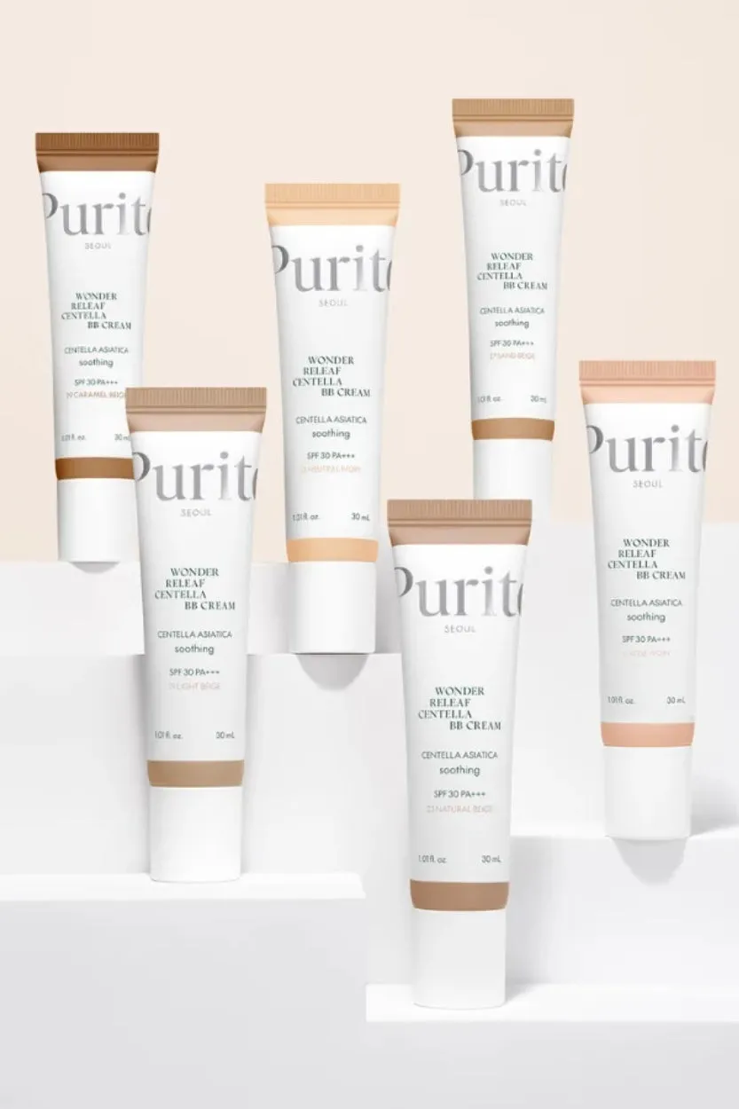 Purito - Cica Clearing BB Cream SPF 38 PA    - 30ml (7 Colors)