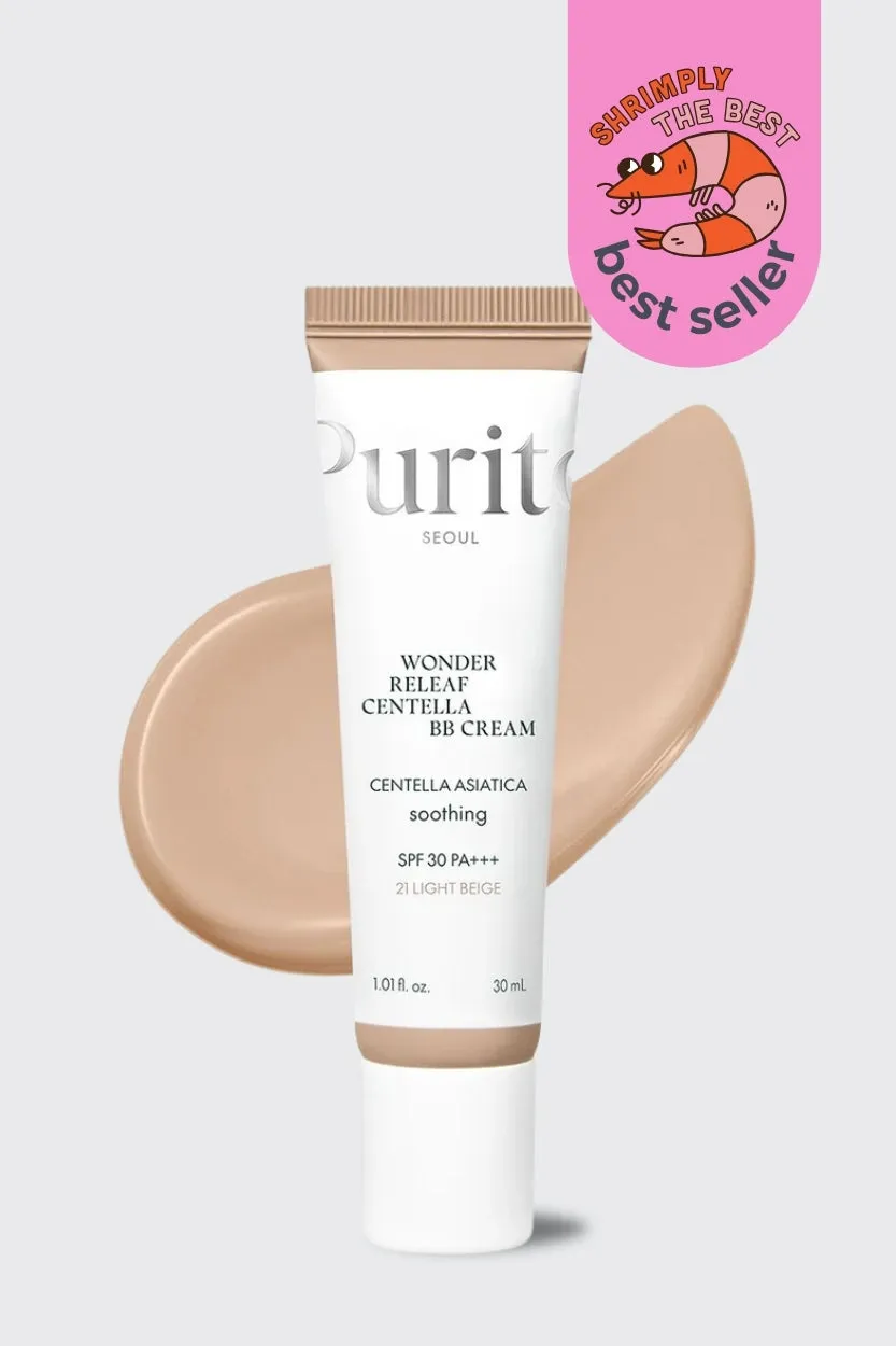 Purito - Cica Clearing BB Cream SPF 38 PA    - 30ml (7 Colors)