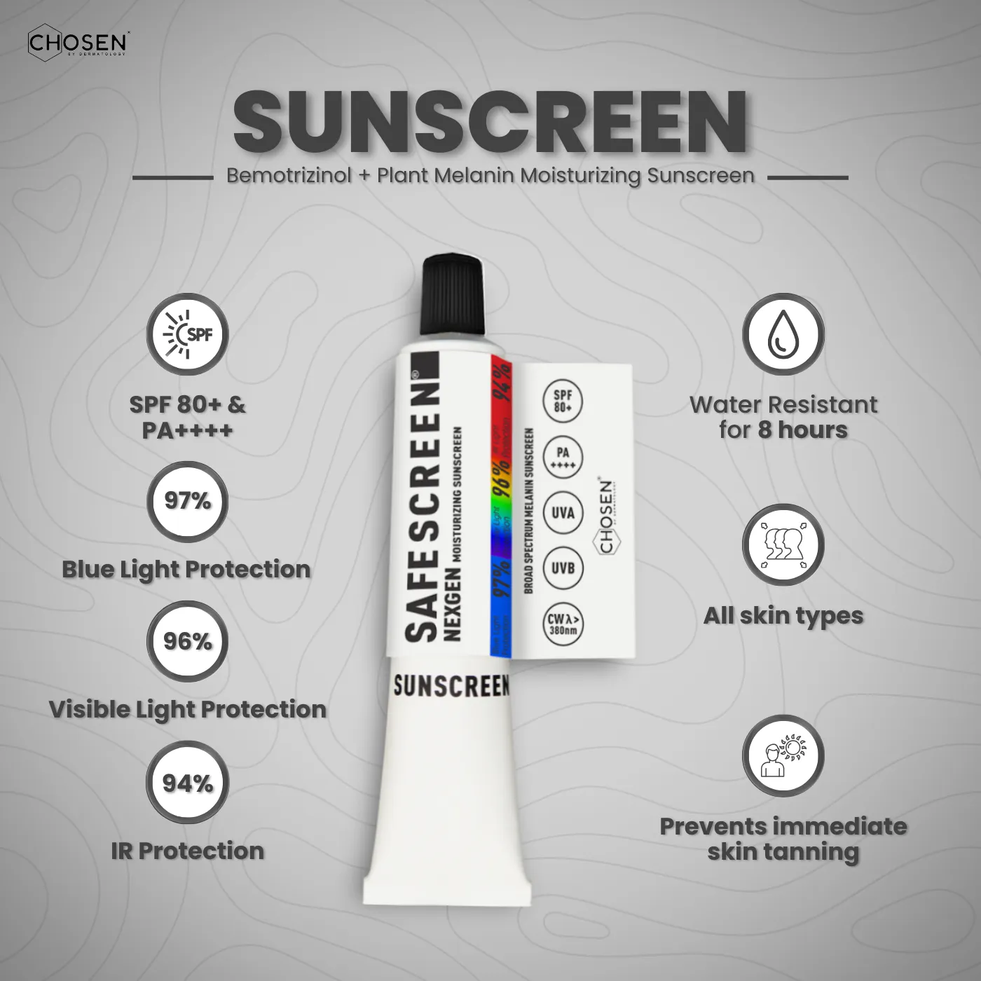 SAFESCREEN® NEXGEN SPF 80  Moisturizing Sunscreen
