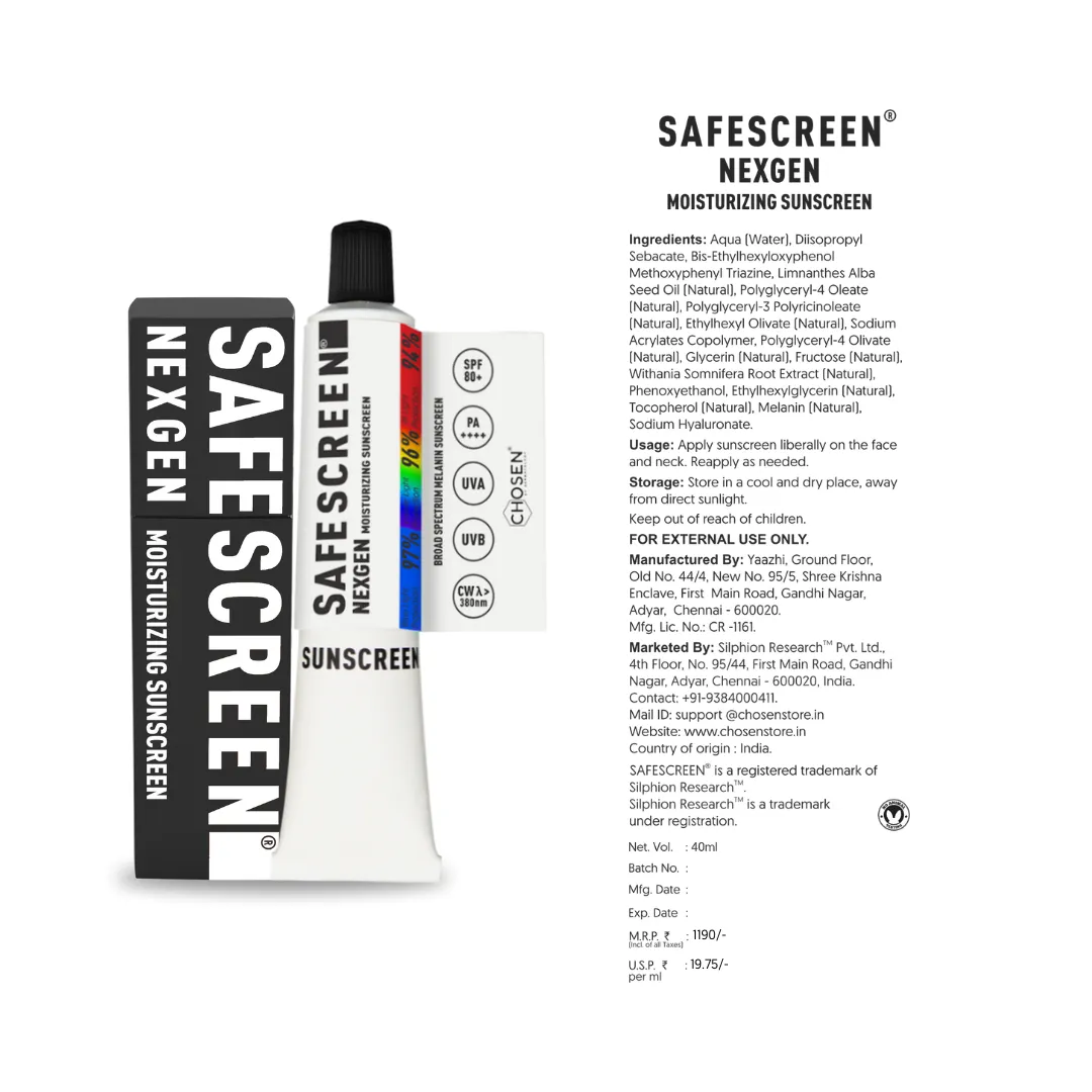 SAFESCREEN® NEXGEN SPF 80  Moisturizing Sunscreen
