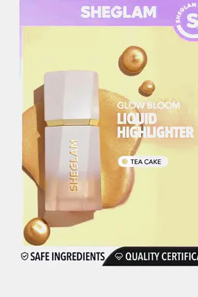 Sheglam Glow Bloom Liquid Highlighter - Tea Cake