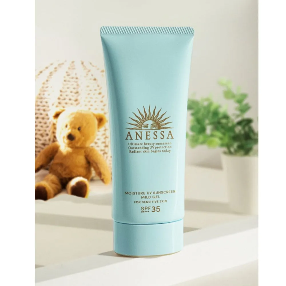 Shiseido Anessa Moisture UV Sunscreen Mild Gel for Sensitive Skin SPF35 PA    90g