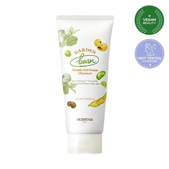 SKINFOOD Garden Bean Gentle Gel Foam Cleanser 200ml
