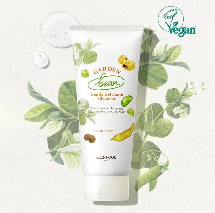 SKINFOOD Garden Bean Gentle Gel Foam Cleanser 200ml