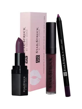 STARSTRUCK BY SUNNY LEONE New Shades of Lipstick   Lip Gloss   Lip Liner Lip Kit (3PC Lip Kit) (Wine)