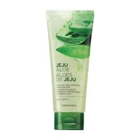 THE FACE SHOP JEJU ALOE FRESH SOOTHING FOAM CLEANSER غسول البشرة للتنظيف العميق بجل الصبار من ذا فيس شوب