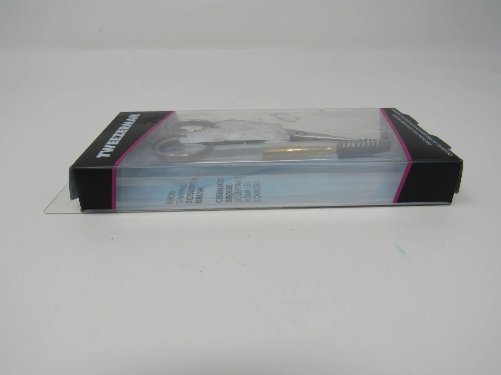 Tweezerman Brow Shaping Scissors & Brush Optimum Accuracy & Control -- New